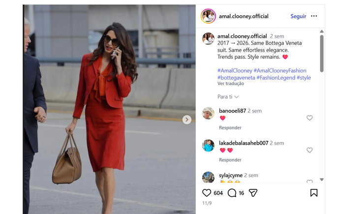 Instagram Amal Clooney