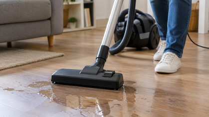 Aspirar água com o aspirador normal: é arriscado ou pode fazê-lo sem problemas?