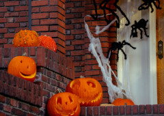 Decoração de Halloween sem gastar quase nada. Os materiais estão na despensa e na reciclagem